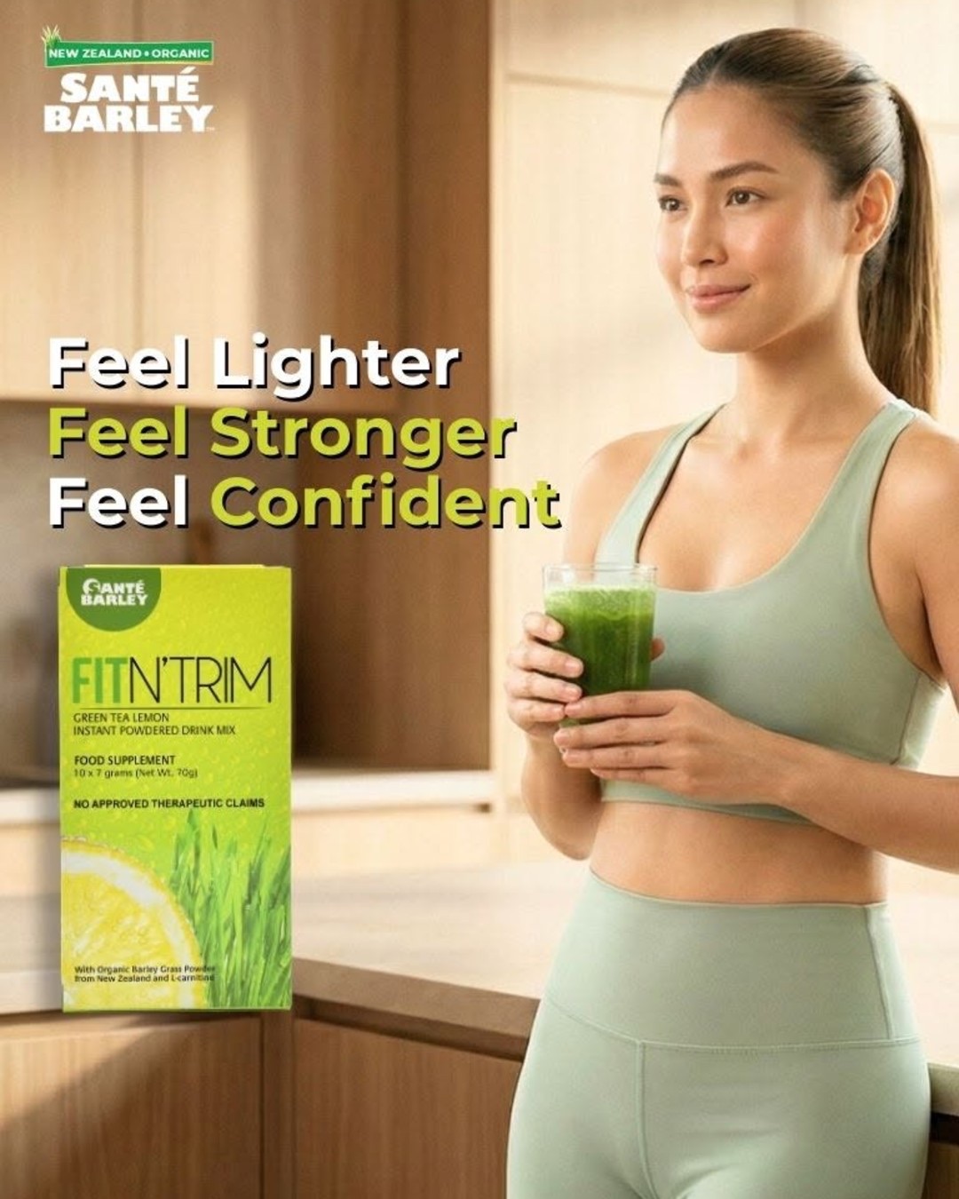 Confidence starts with how you feel. Santé Barley FIT’N TRIM is your daily green boost with organic barley to support your wellness goals and help you feel your best from the inside out. Feel lighter. Feel stronger. Feel confident. #SanteBarley #FitNTrim