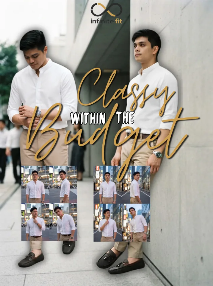 Classy Within the Budget continues crisp white long-sleeve shirt, tailored khakis, and loafers that finish the look without trying too hard. This is the kind of fit that works for a date, a meeting, or just looking put together on a Tuesday. Which detail's your favorite the shirt, the khaki fit, or the loafers? 👇