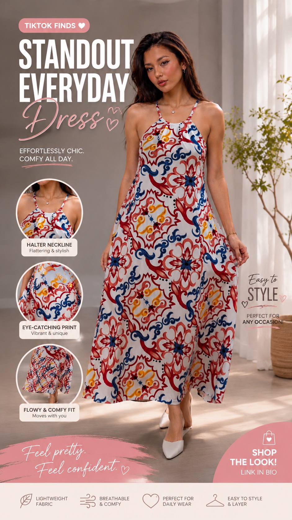 Flowy, comfy, at eye-catching! ๐ธ๐โค๏ธ Perfect sa mga mommy na gusto ng simple pero standout na outfit. โจ Actual outfit details and print preserved. #TikTokFinds #TikTokMadeMeBuyIt #FashionTok #OOTD #DressTok #MommyFinds #SulitFinds #TikTokBudol