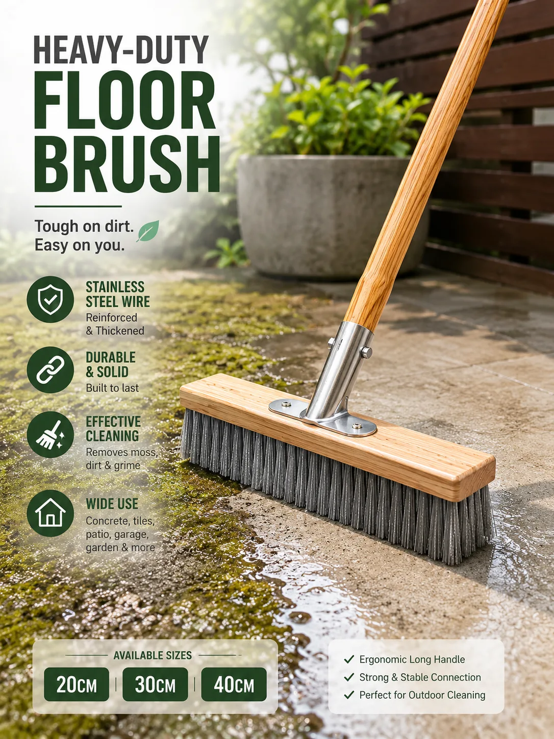 ๐งน Heavy-Duty Cleaning Find โจ A sturdy stainless steel floor brush designed for tough outdoor cleaning jobs on suitable hard surfaces like concrete, tiles, patios, and garden areas. Available in 20cm, 30cm & 40cm sizes. ๐๏ธ Tap the product pin to check the available options. #CleaningFinds #HomeCleaning #FloorBrush #HomeFinds #MomiiKenFindsPH