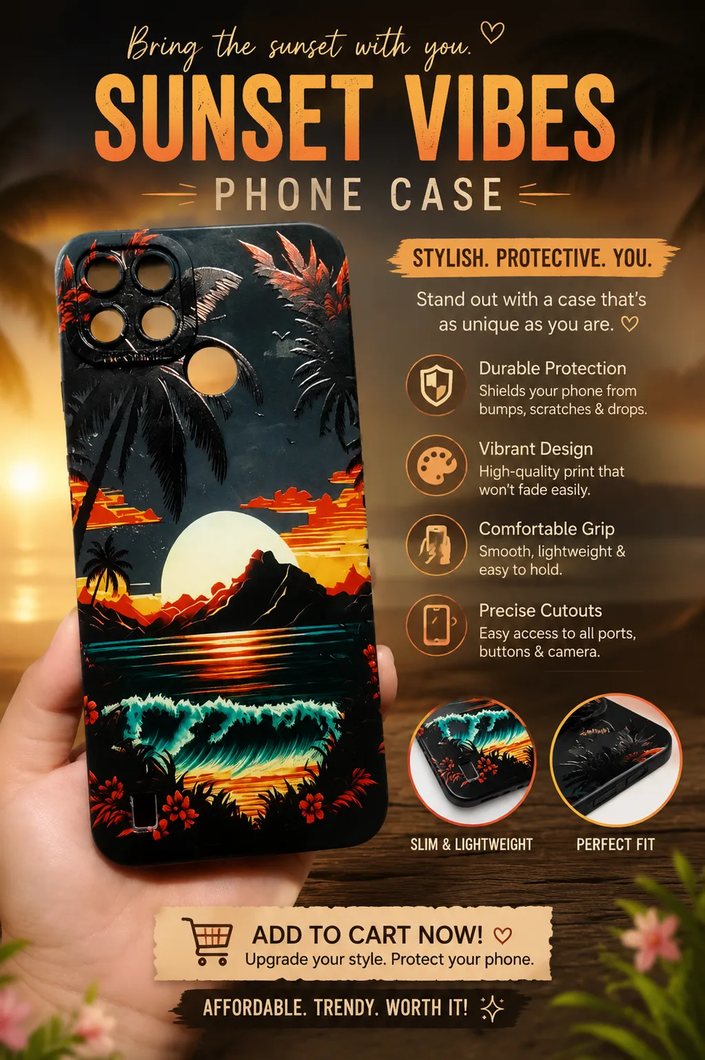 ✨ SUNSET VIBES SA PHONE MO! 🌅🌴 Ang ganda ng design—perfect sa mahilig sa aesthetic at unique na phone case! 😍📱 🛒 Check the link/comment below para makita ang price at available designs. #ShopeeFinds #ShopeeAffiliate #PhoneCase #AestheticFinds #BudolFinds https://s.shopee.ph/20uo8Pjwxr