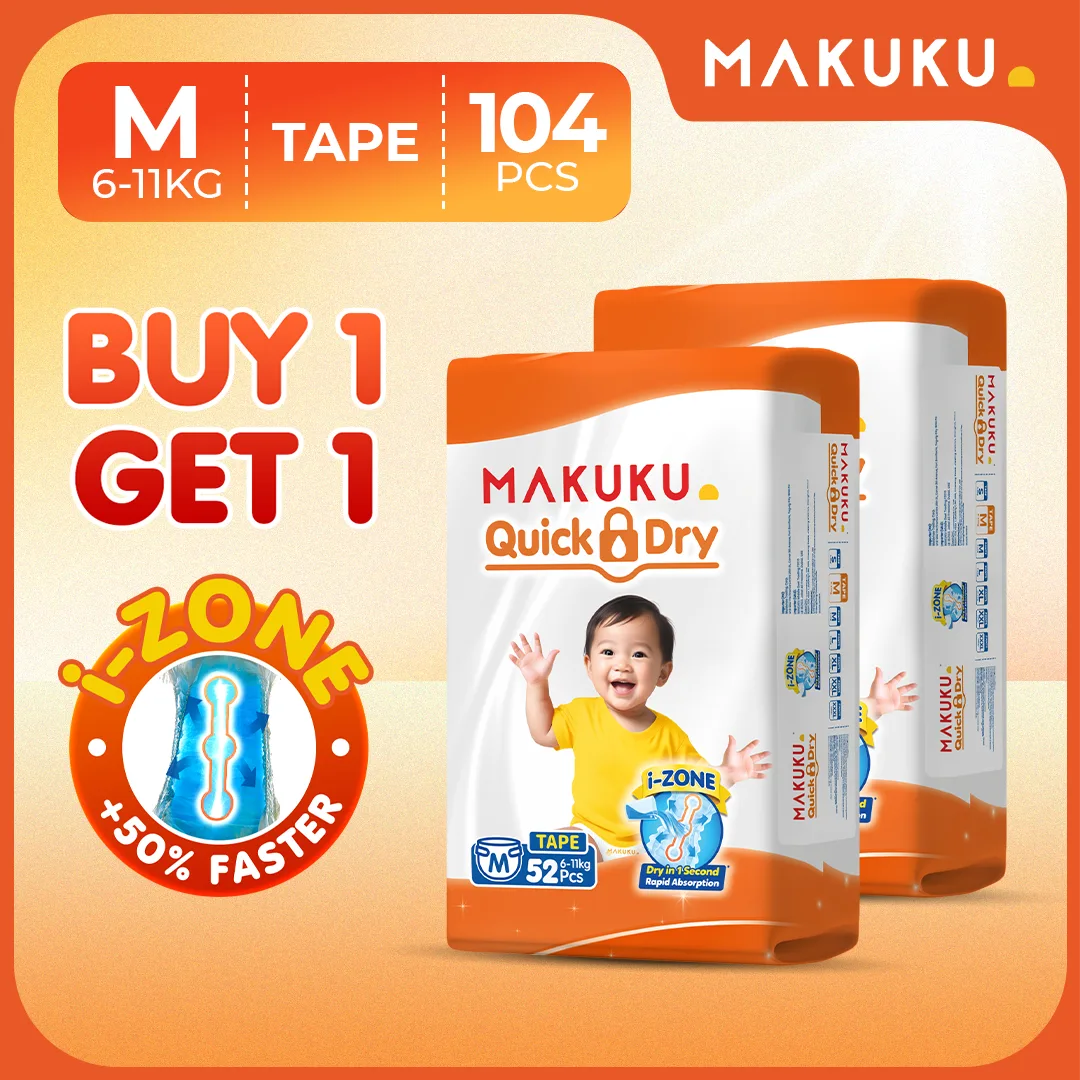 πΆπ **Makuku Quick Dry Diaper** π Soft, comfy & quick-absorbing! π§β¨ Keep your little one dry and happy all day & night! ππΌ π **Order now at Chen Onlineshop!** π #Makuku #MakukuDiaper #QuickDryDiaper #BabyEssentials #BabyDiaper #ChenOnlineshop #MomApproved